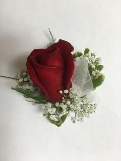 Standard Rose with a Loop of Ribbon