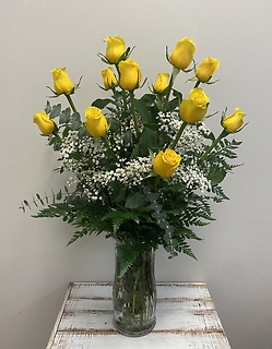 Dozen Long-Stemmed Yellow Roses