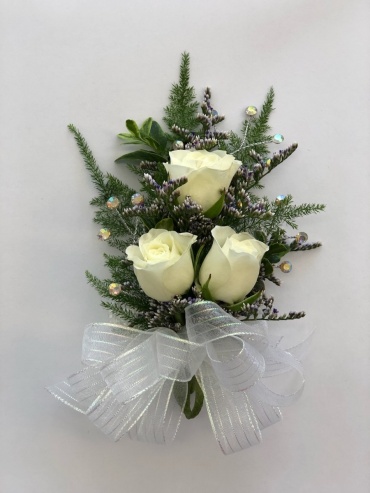 3 Bloom Sweetheart Rose with BLING