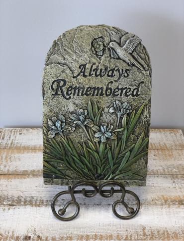 \"Always Remembered\" Stepping Stone