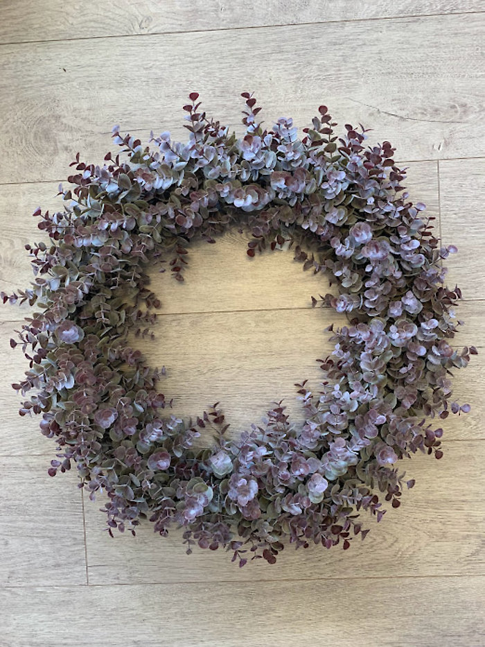 Purple Eucalyptus Wreath