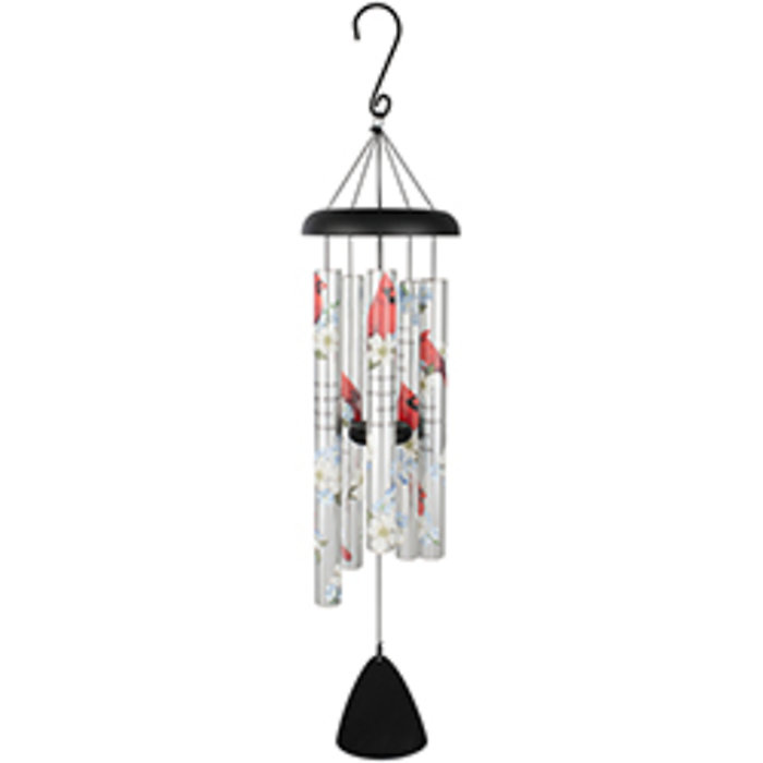 Cardinals Appear Wind Chime, Medium