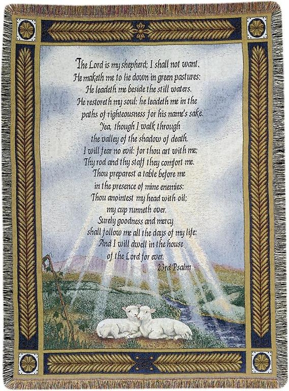 Afghan - 23rd Psalm - \"The Lord is My Shepherd\"
